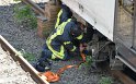 Unfall zwischen zwei KVB Bahnen Koeln Hoehenhaus Im Weidenbruch P311